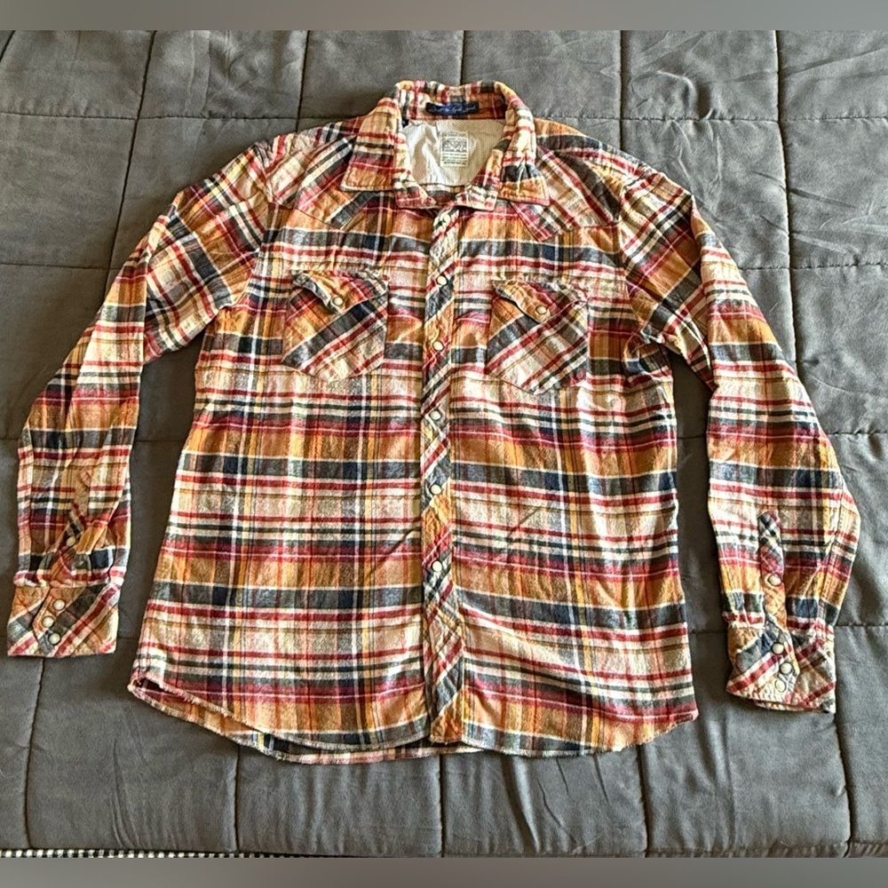 Just a Cheap Shirt Plaid Flannel Shirt size XXL Y2K